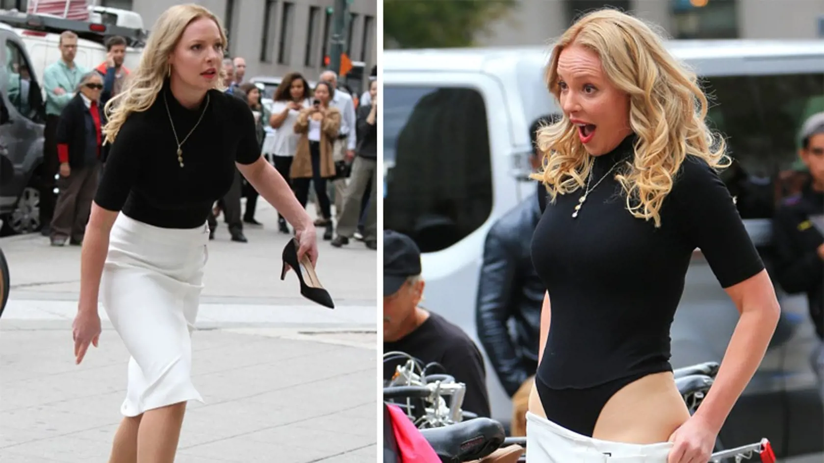 Katherine Heigl sa prezliekala rovno na ulici.