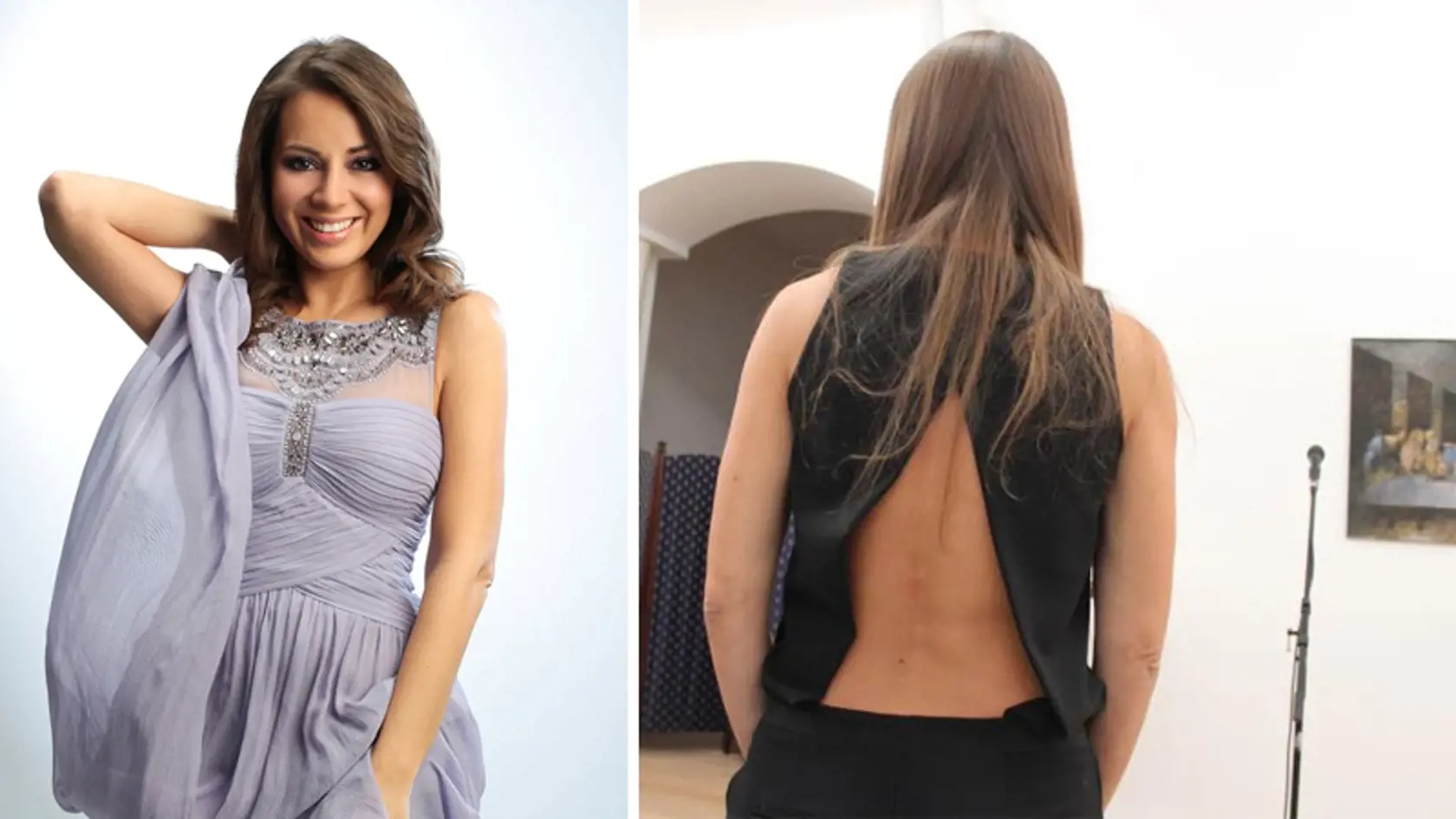 Adriana  zvolila  naozaj  odvážny  čierny outfit.