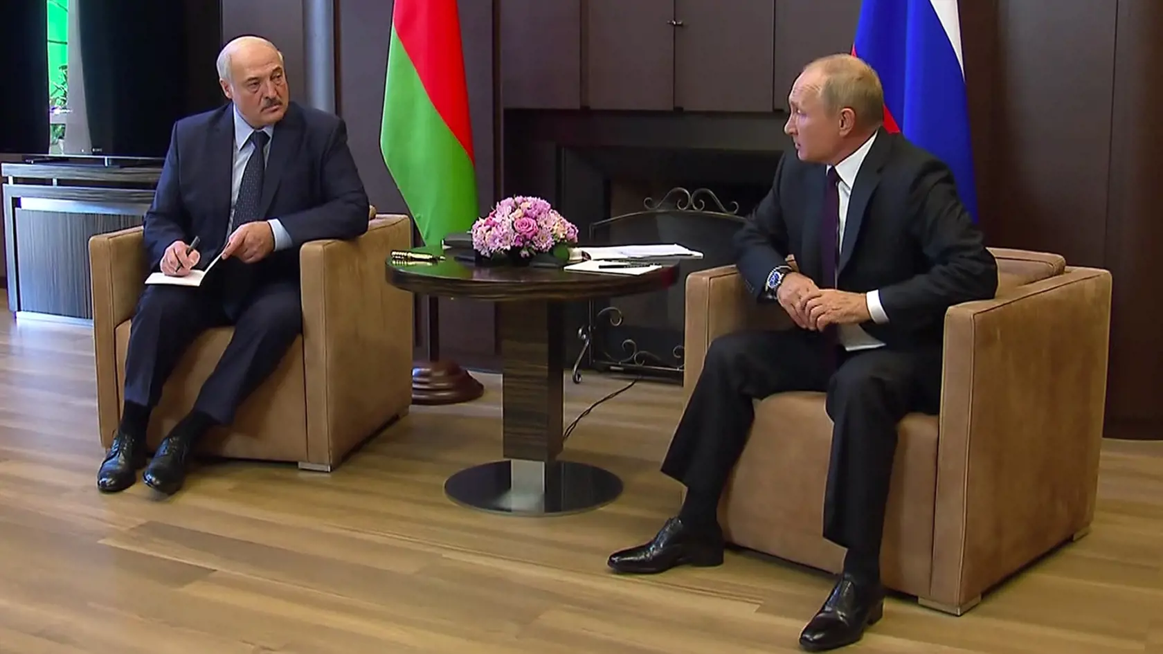 Stretnutie Lukašenko a Putina 