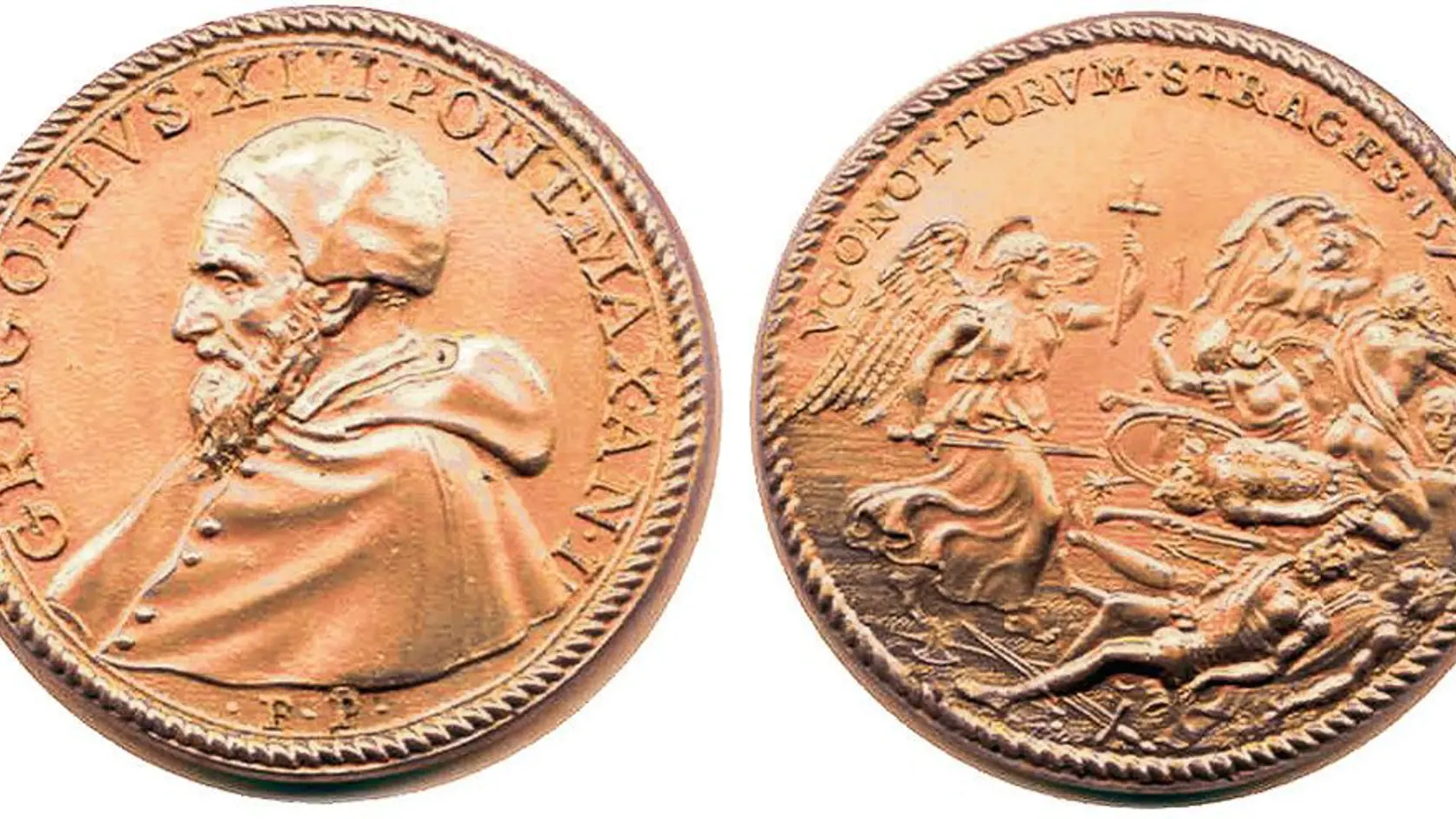 Pamätná minca pápeža Gregora XIII., ktorú dal