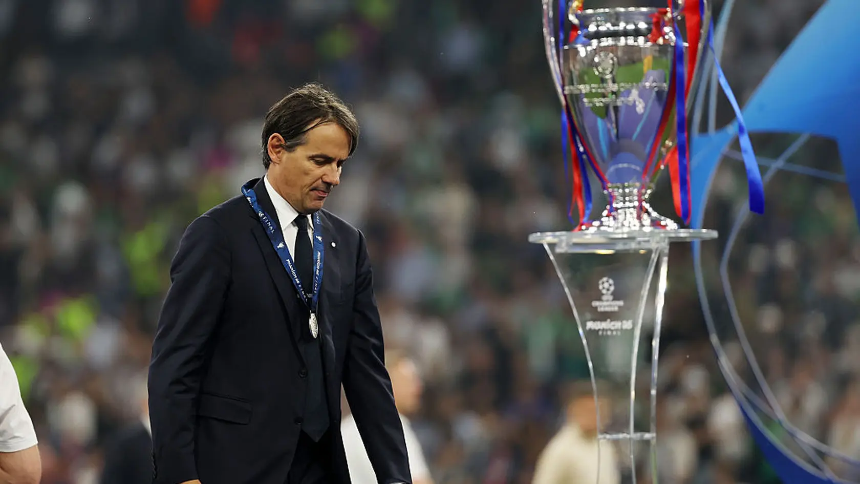 Nešťastný Inzaghi po trpkej prehre s PSG.