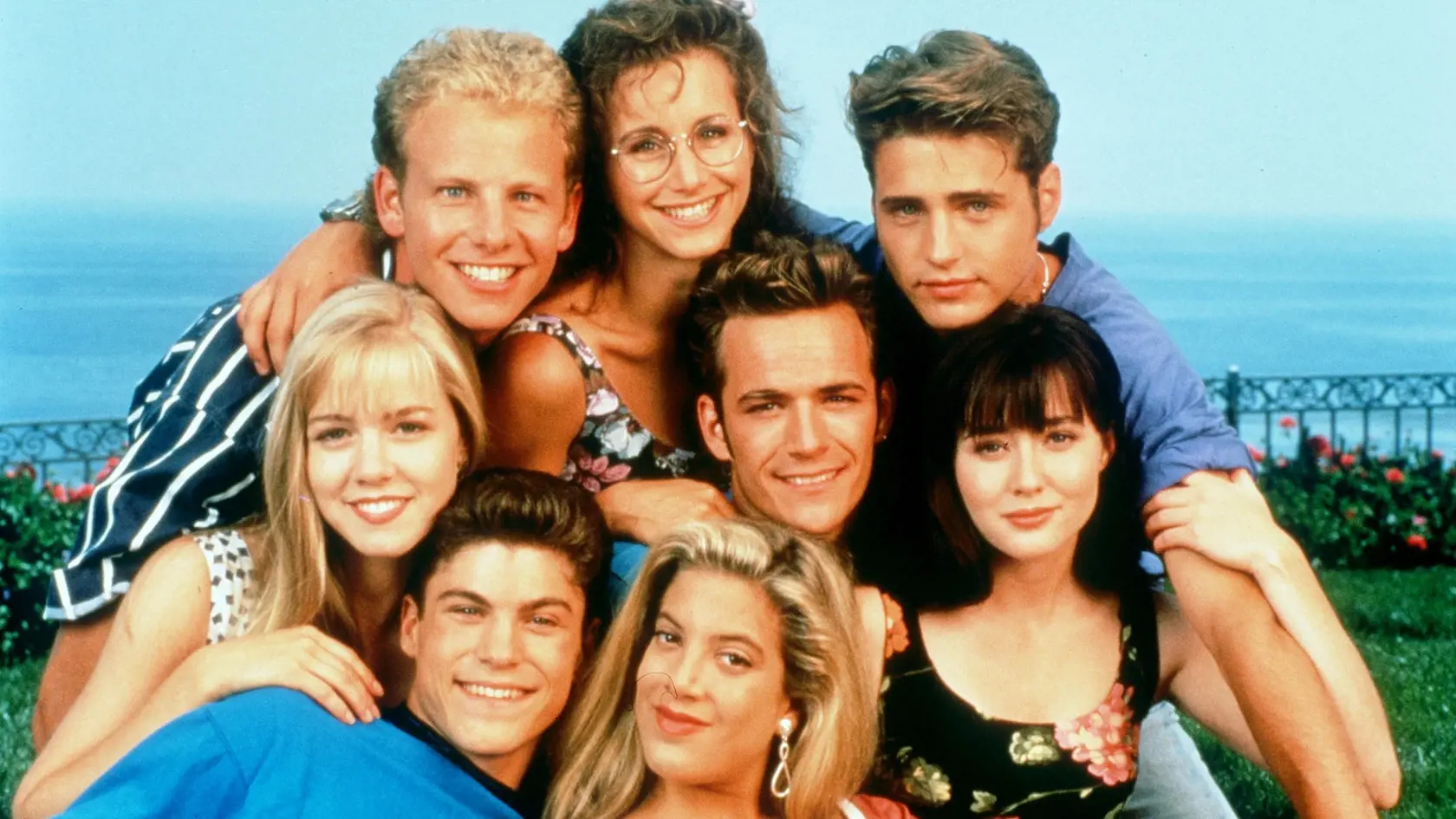 Hviezdy seriálu Beverly Hills 90210.