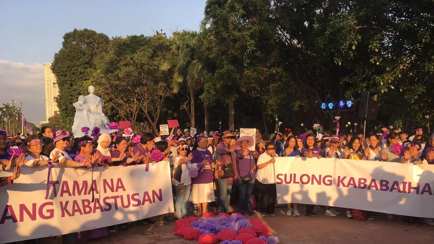 Protest žien na Filipínach