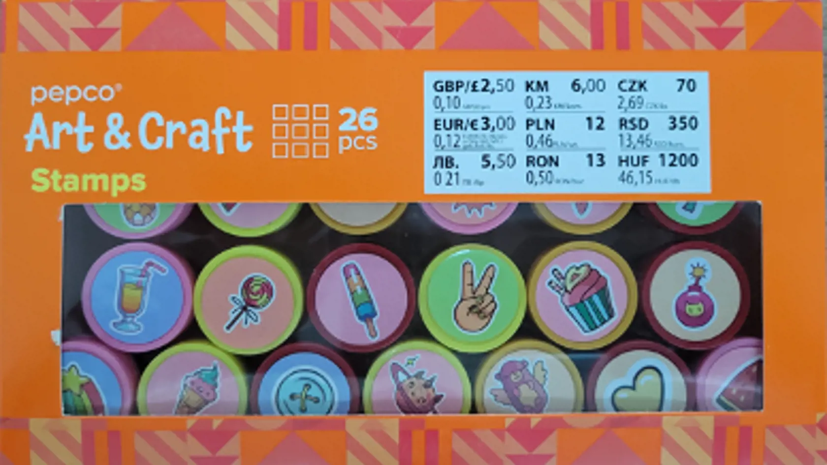 V rámci starostlivosti o bezpečnosť našich zákazníkov sa spoločnosť PEPCO Slovakia, s.r.o. rozhodla stiahnuť z trhu nasledujúci produkt: PLU 607141 Art&Craft pečiatky 26 ks: číslo šarže 202403