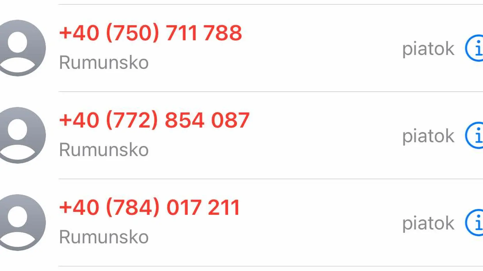 Slováci kontaktujú v posledných dvoch dňoch políciu s tým, že im volajú podozrivé čísla zo zahraničia, hlavne zo Spojeného kráľovstva. "Nikdy takéto čísla nedvíhajte, nikdy im nevolajte naspäť," radí polícia.