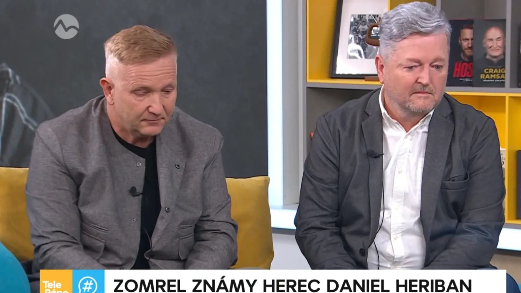 Danovi kamaráti Nikita Slovák a Peter Sklár. V živom vysielaní sa neubránili slzám.