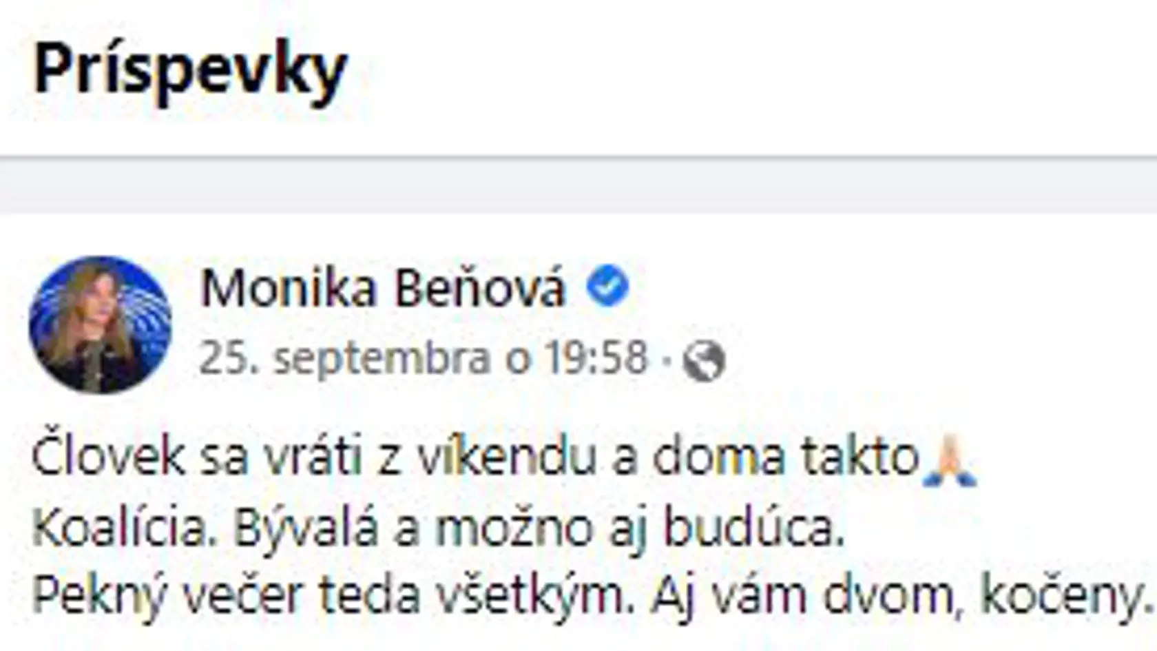 Europoslankyňa Monika Beňová sa na sociálnej sieti vyjadrila k incidentu Romany Tabák a Janky Bittó Cigánikovej takto.