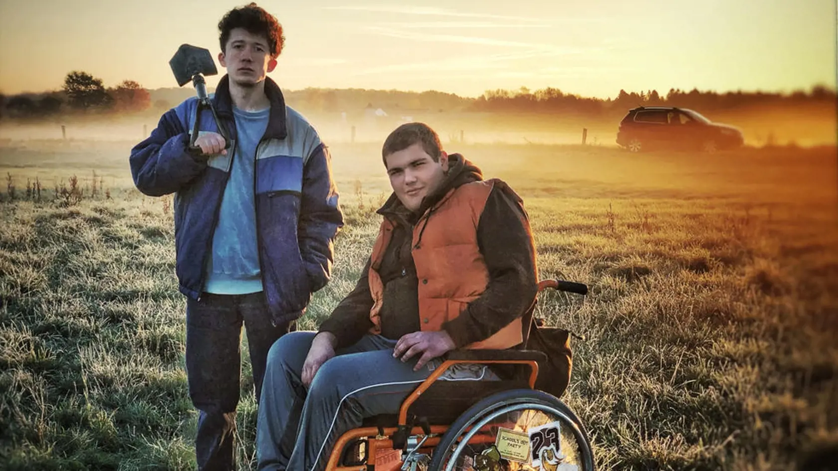 Seriálový díler Moritz (vľavo) s najlepším kamarátom Lennym (vpravo).