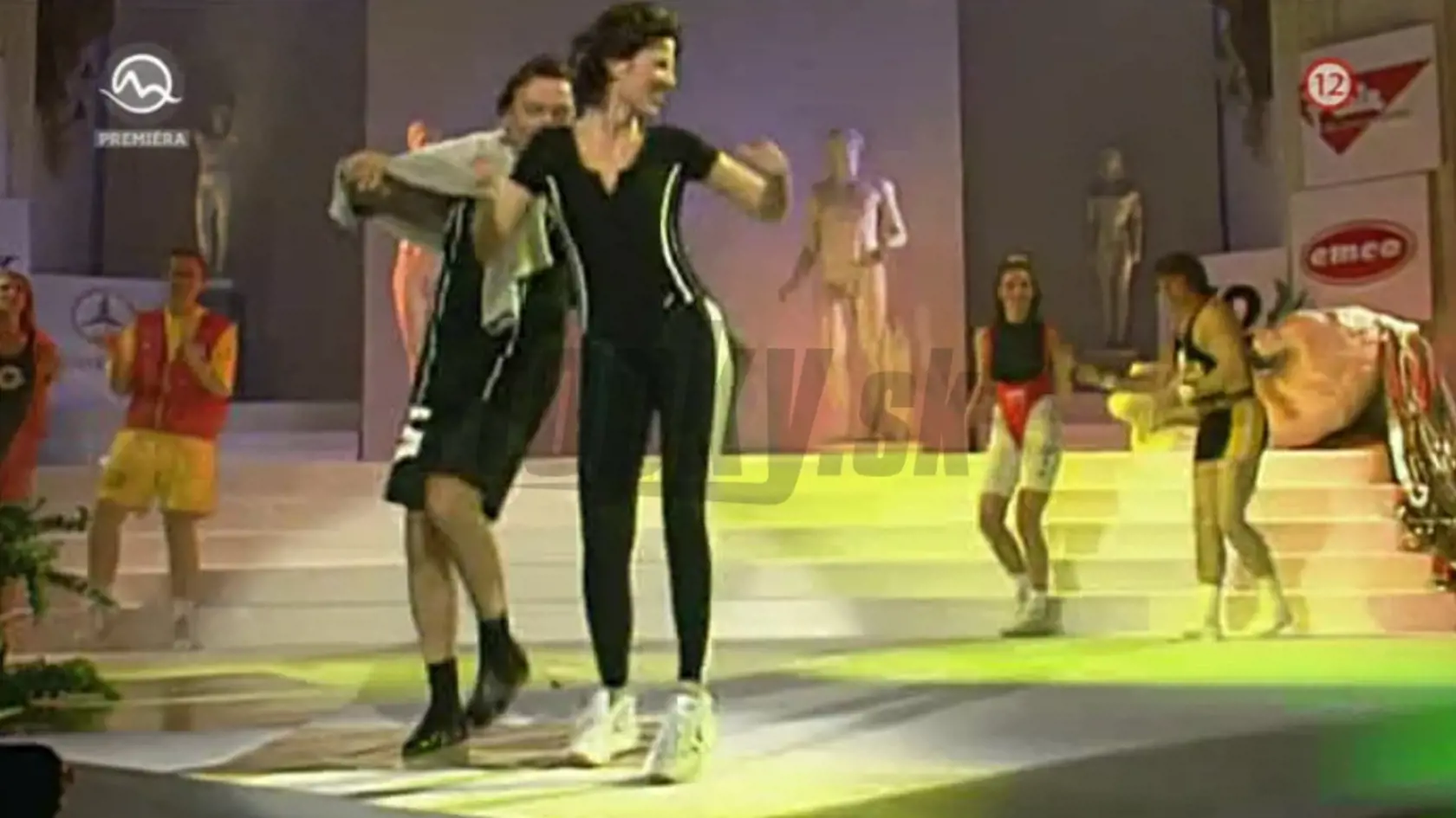 Poriadne odviazaní - v roku 1997 v markizáckom programe spoločne tancovali v športových úboroch.