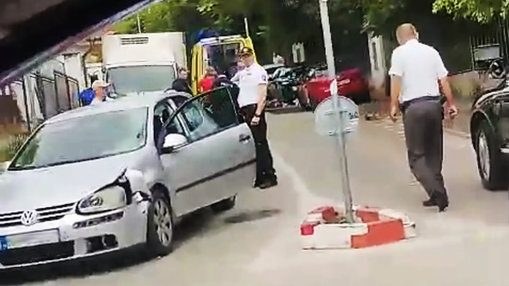K nehode došlo na Svätourbanskej ulici v Nitre.