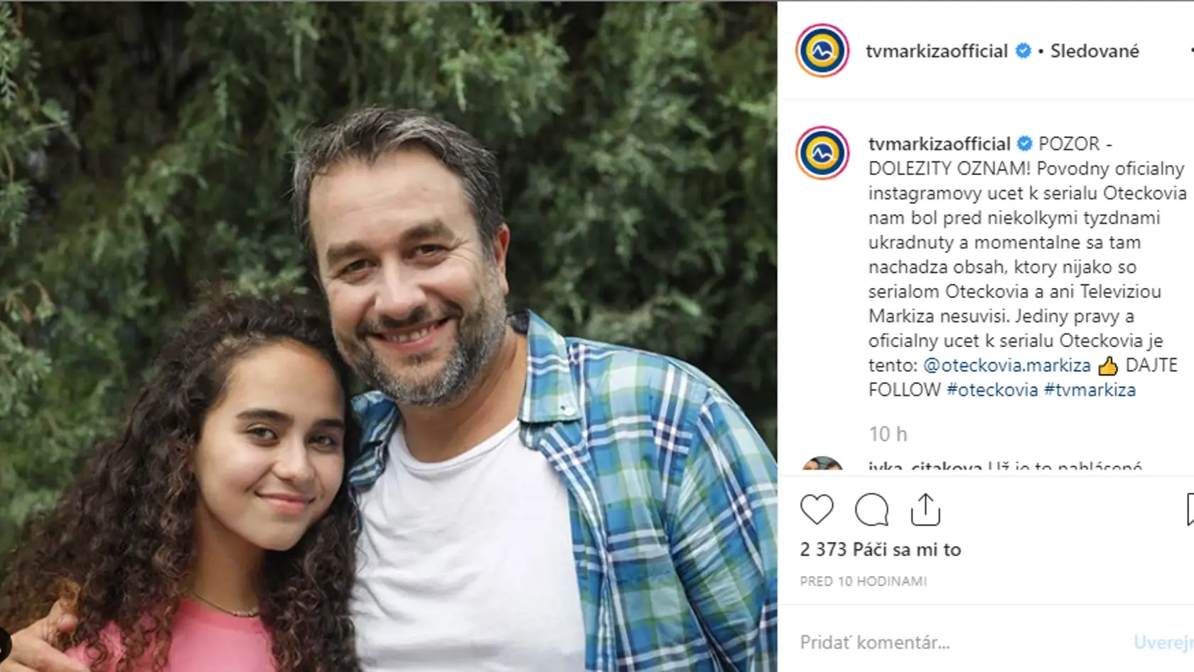 Markíza je v obrovskom šoku.