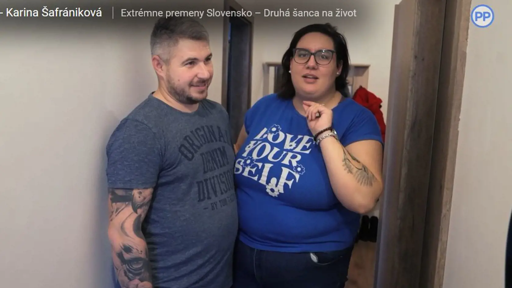 Karina Šafrániková na snímke s manželom. 