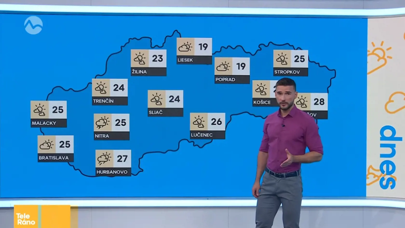Vratko bude moderovať už aj večerné Počasie.