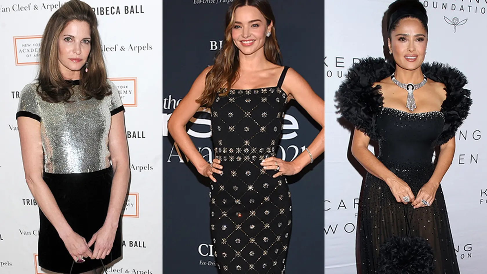 Stephanie Seymour, Miranda Kerr, Salma Hayek