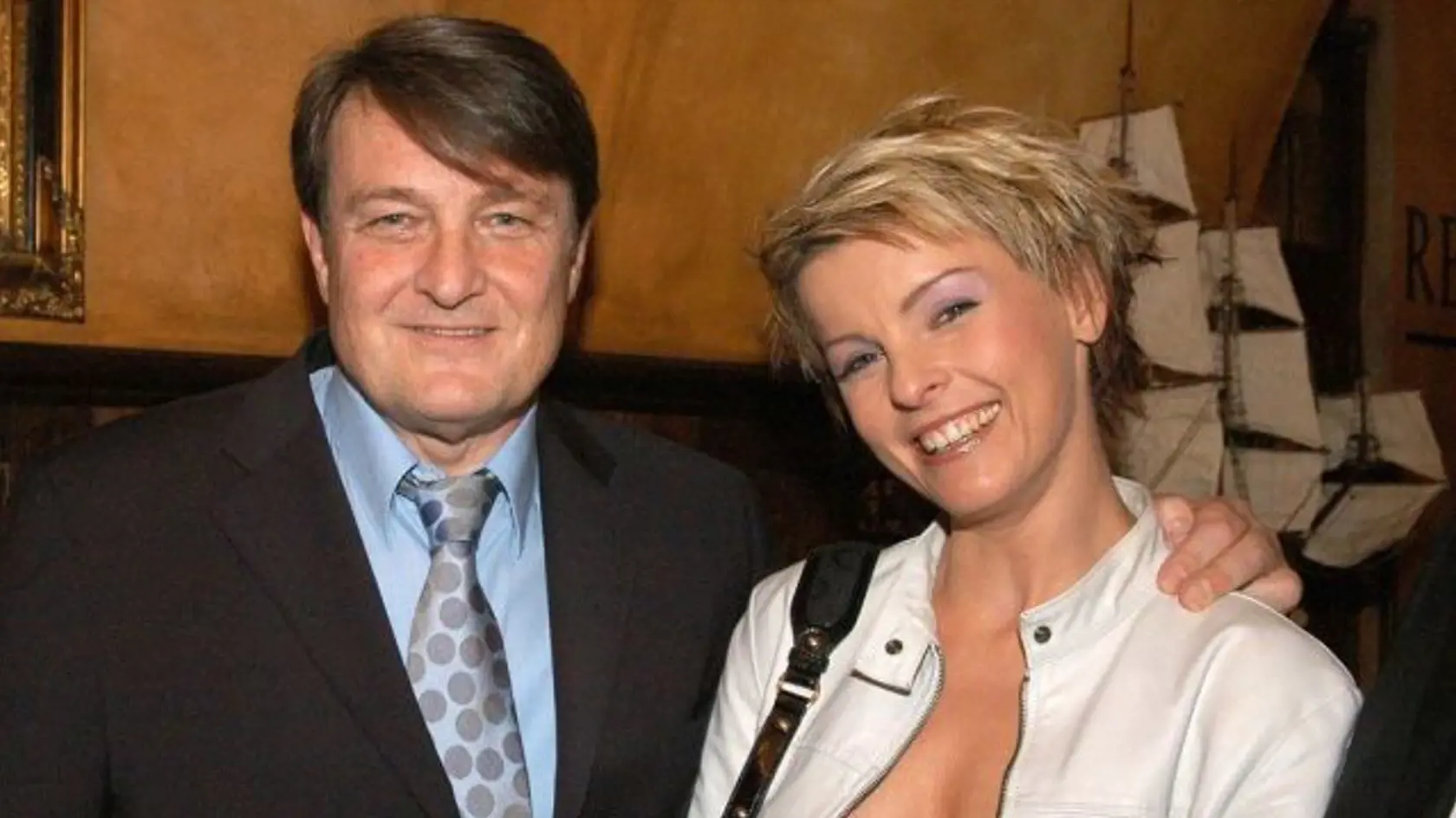 Ladislav Štaidl na archívnej snímke s expartnerkou Ivetou Bartošovou.