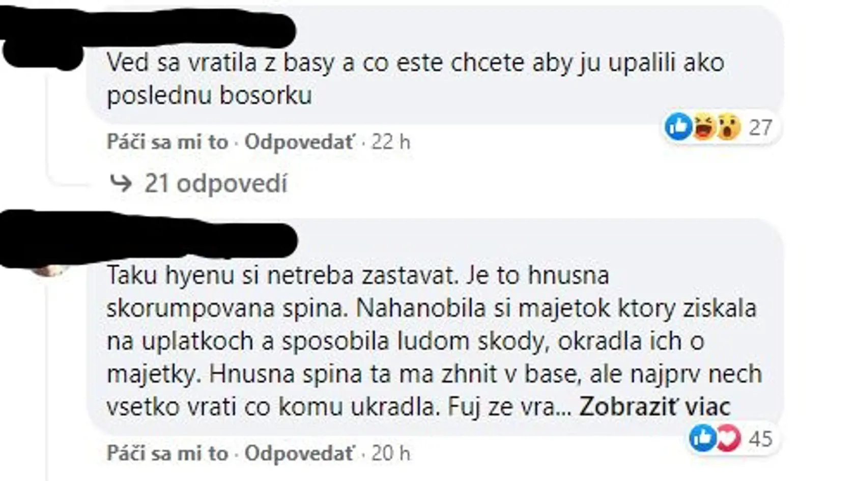 Fanúšikovia Ondreja Janíčeka ho na sociálnej sieti podporili a ostro sa pustili do Moniky Jankovskej (časť 2/6).