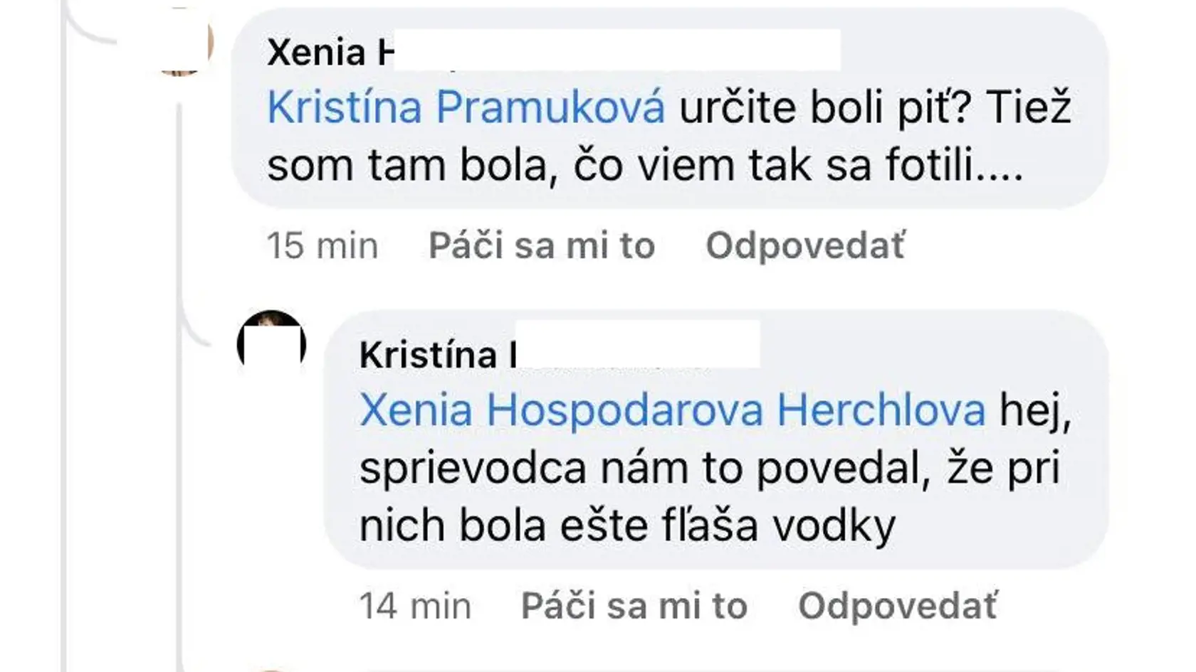 Facebook komentár.