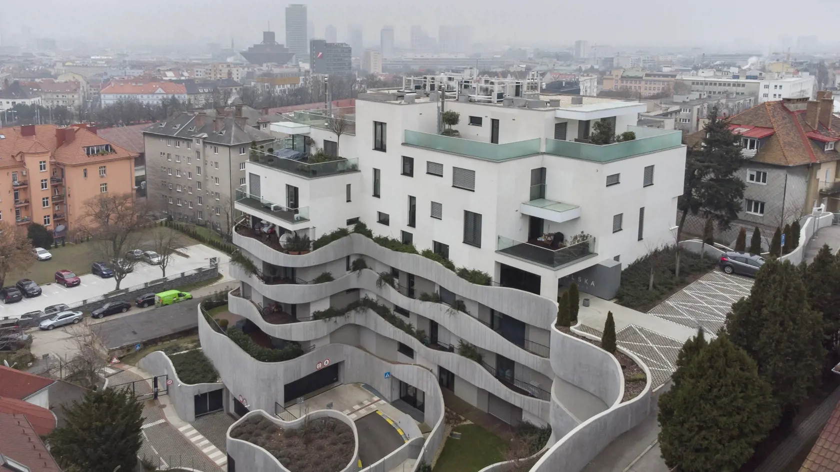 Na snímke je bytový komplex Sokolská residence v Bratislave, kde aktuálne býva expremiér Robert Fico.