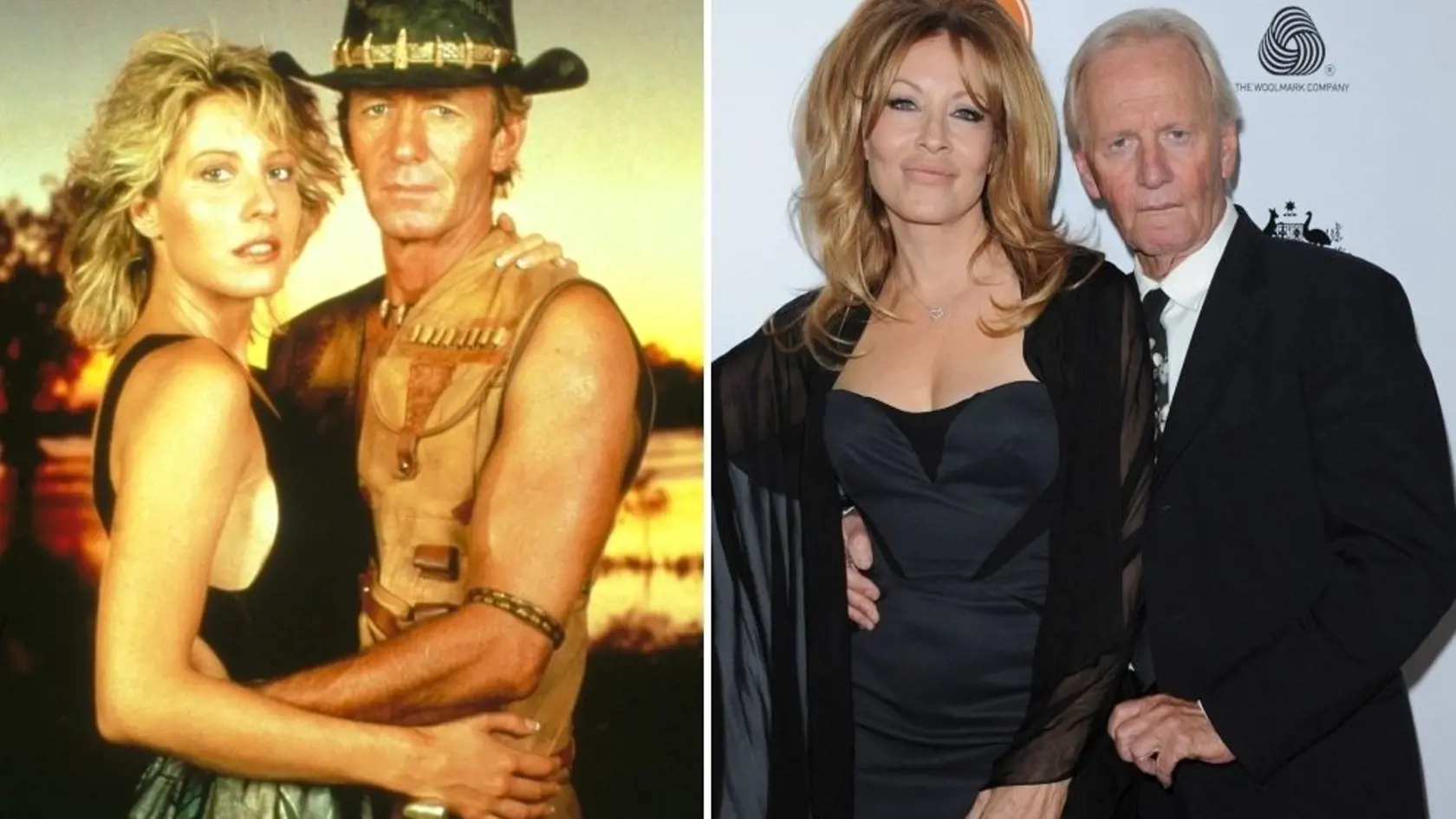 Paul Hogana a Linda Kozlowski v roku 1986 a v roku 2013