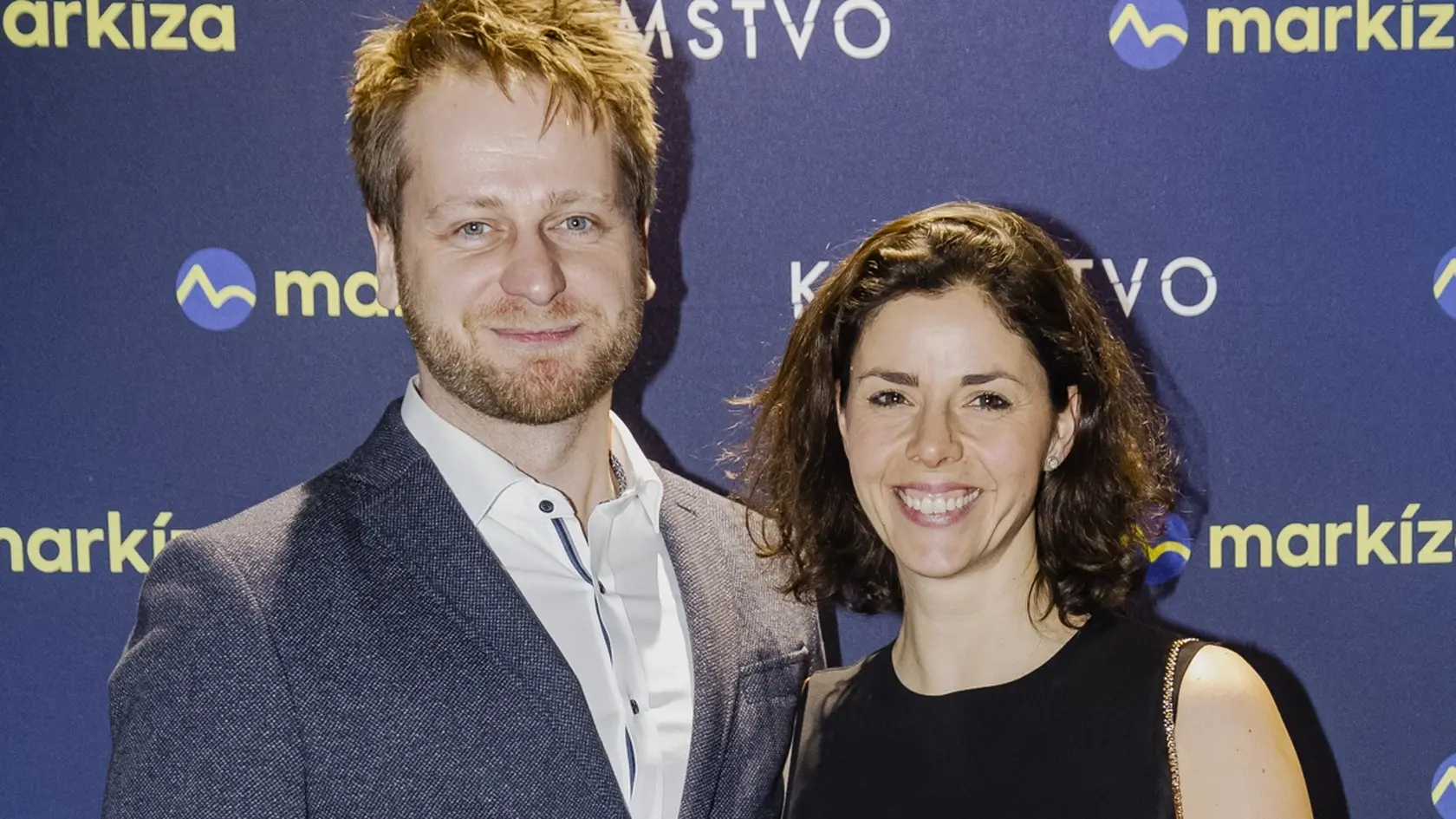 Na snímke Peter Brajerčík a Ivana Kuxová počas premiéry nového seriálu TV Markíza, Klamstvo.