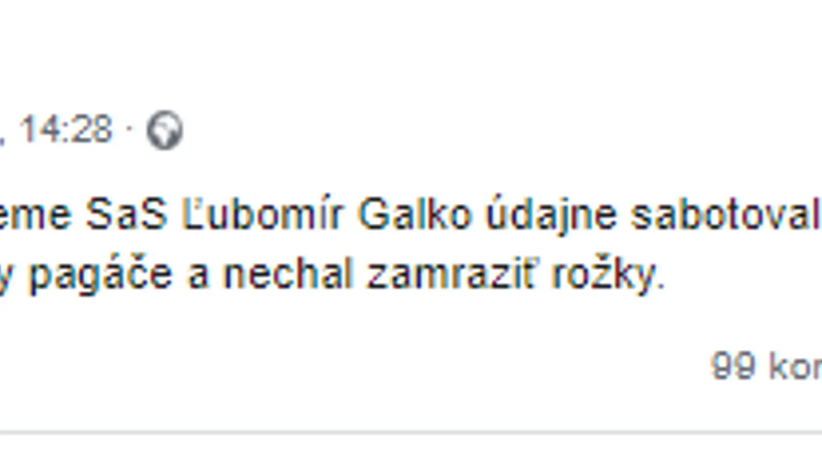 Ľubomír Galko patrí ku kritikom Richarda Sulíka.