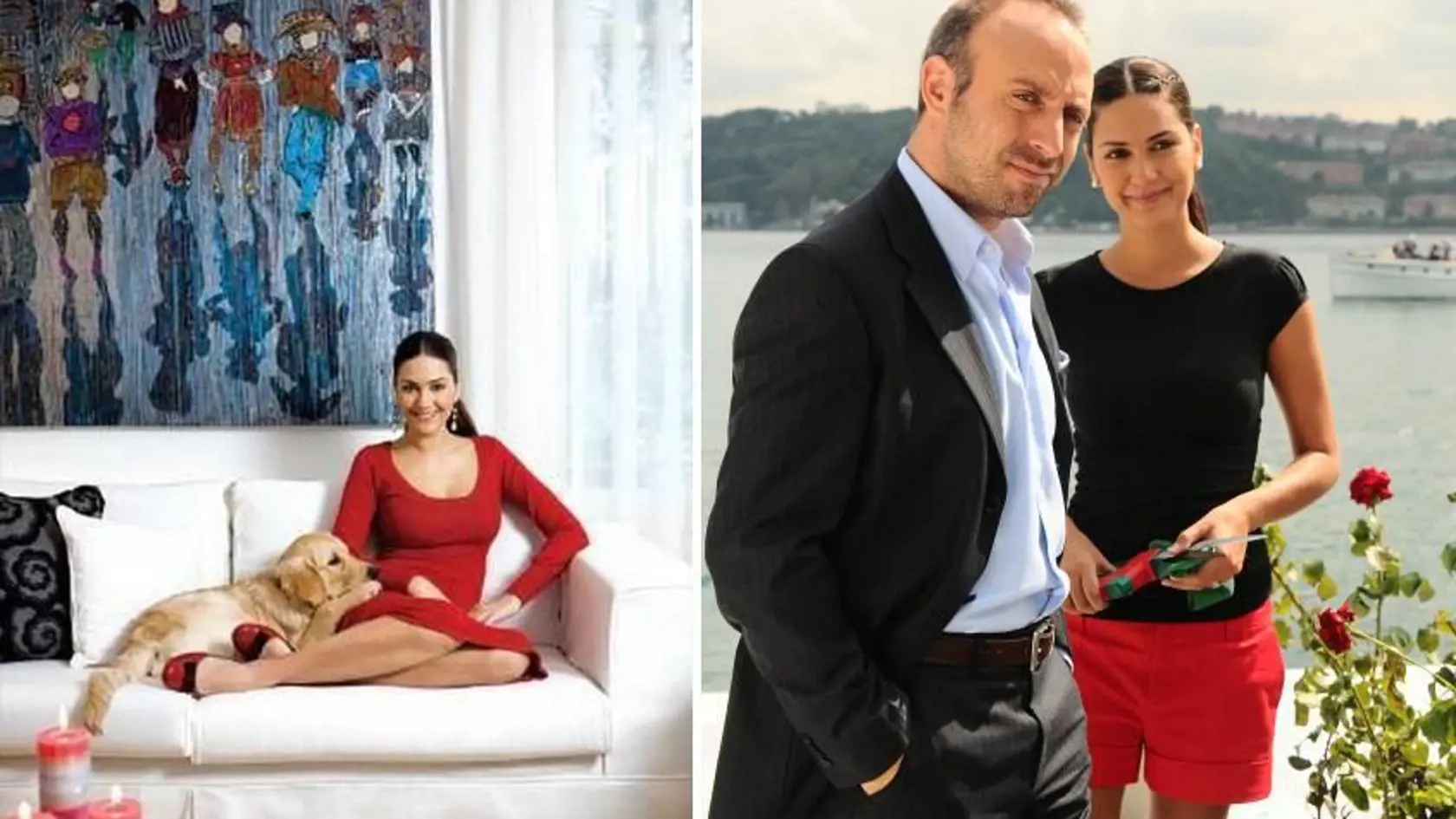 Bergüzar Korel a Halit Ergenc žijú v rozprávkovom dome.