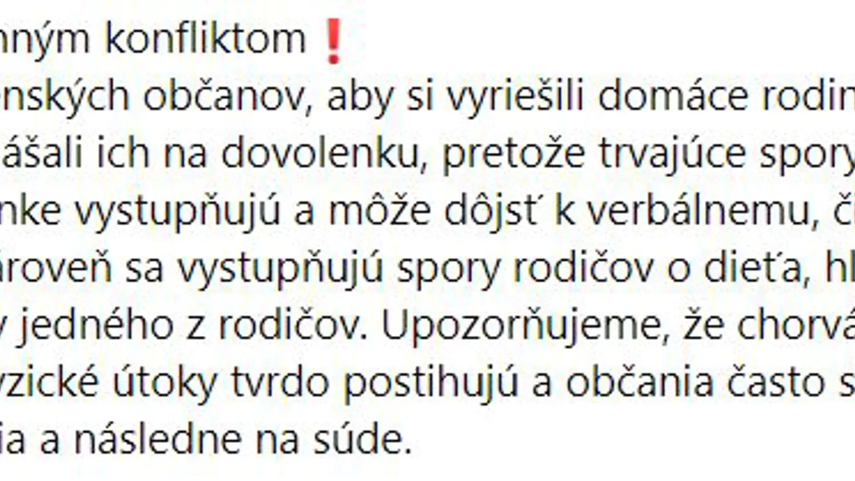 RADY OD SLOVENSKÝCH POLICAJTOV V CHORVÁTSKU