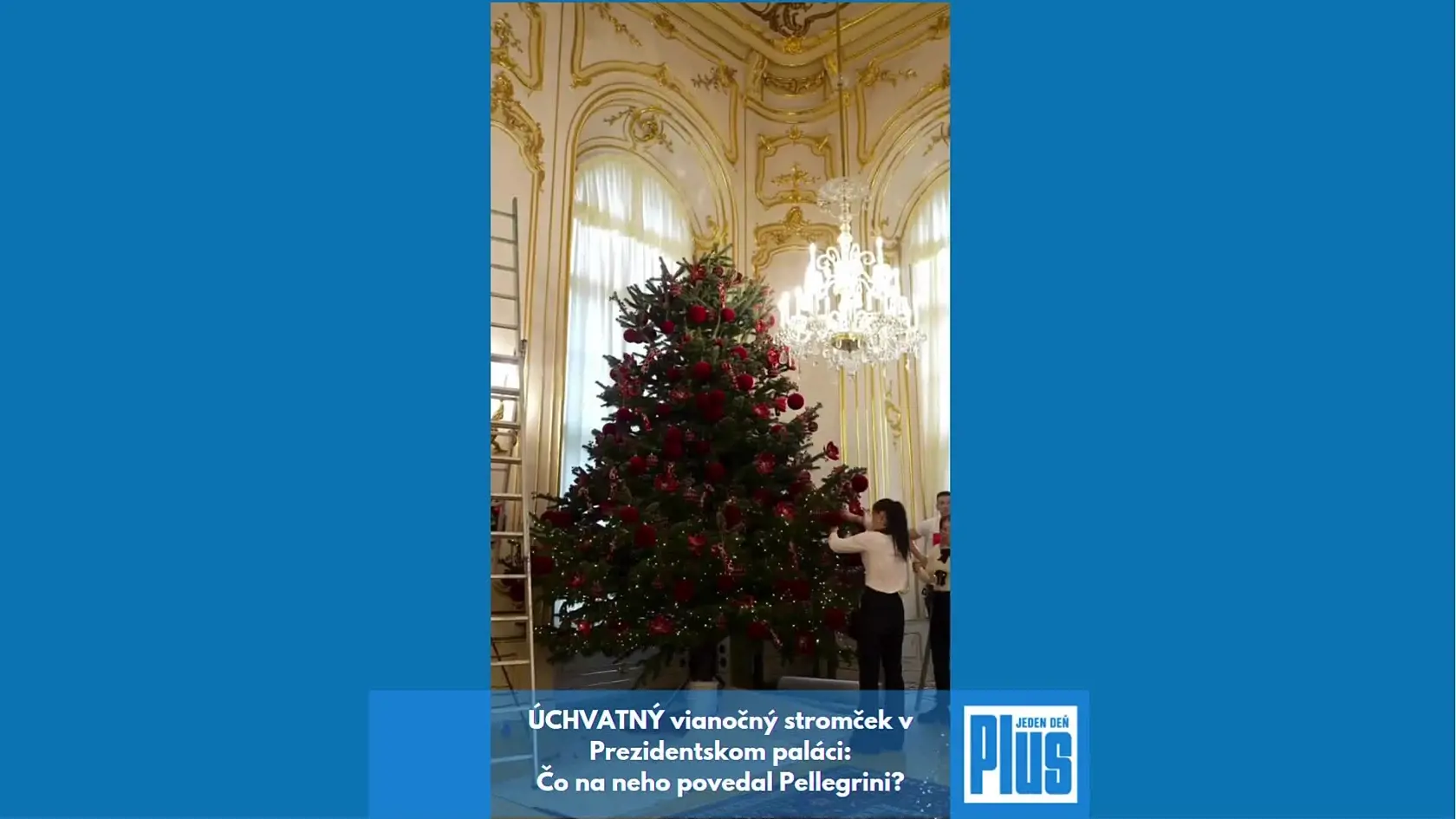 ÚCHVATNÝ vianočný stromček v Prezidentskom paláci: Čo na neho povedal Pellegrini? (2)