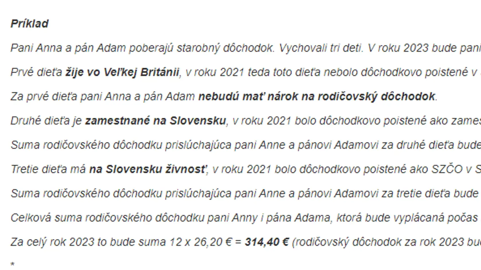 Jozef Mihál: Rodičovský dôchodok
