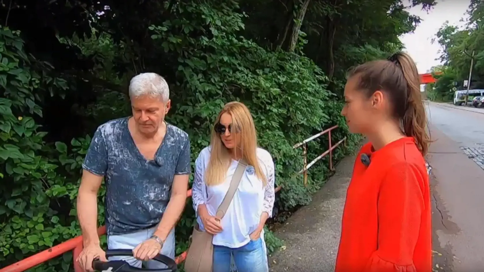 Erika  a Števo sa objavili v relácii Backstage.
