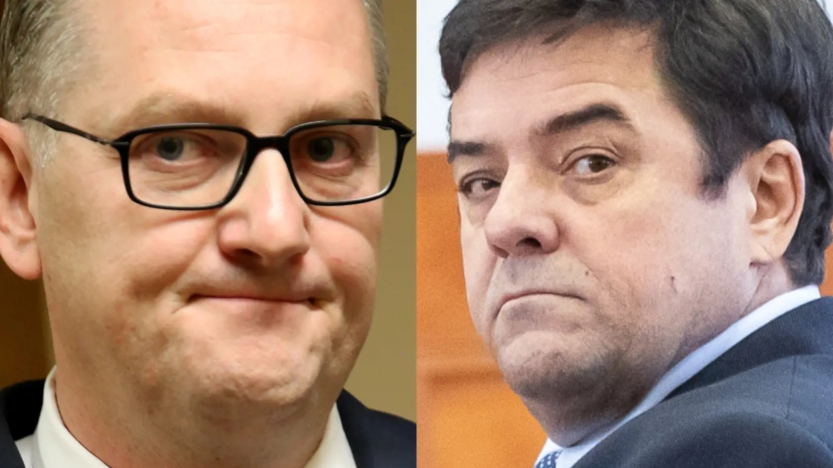 Kočner a jeho komplic Sklenka, vľavo.