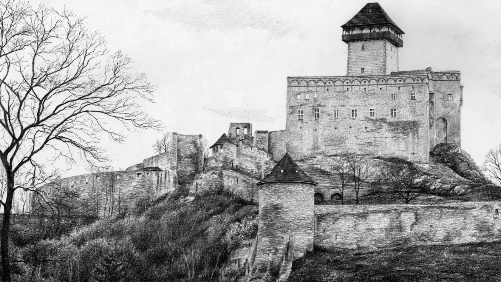 Najčastejšie a najradšej maľuje Trenčiansky hrad.