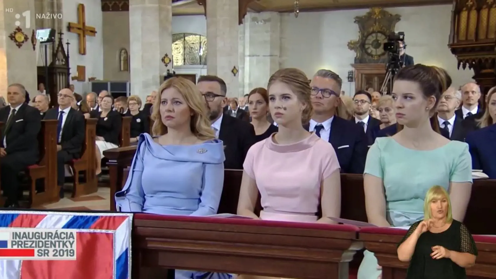 Zuzana Čaputová v Katedrále sv. Martina.