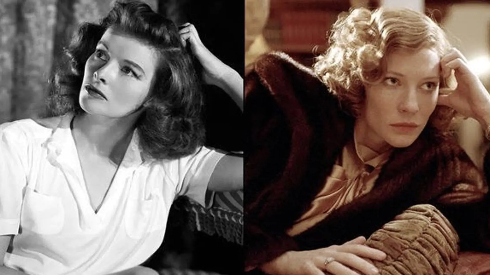 Cate Blanchett ako Katharine Hepburn vo filme Letec, 2004