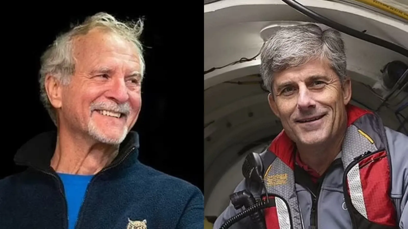 Okrem miliardára sa v ponorke potopili aj francúzsky veterán PH Nargeolet (vľavo) a Stockton Rush (vpravo), CEO spoločnosti OceanGate Expedition.