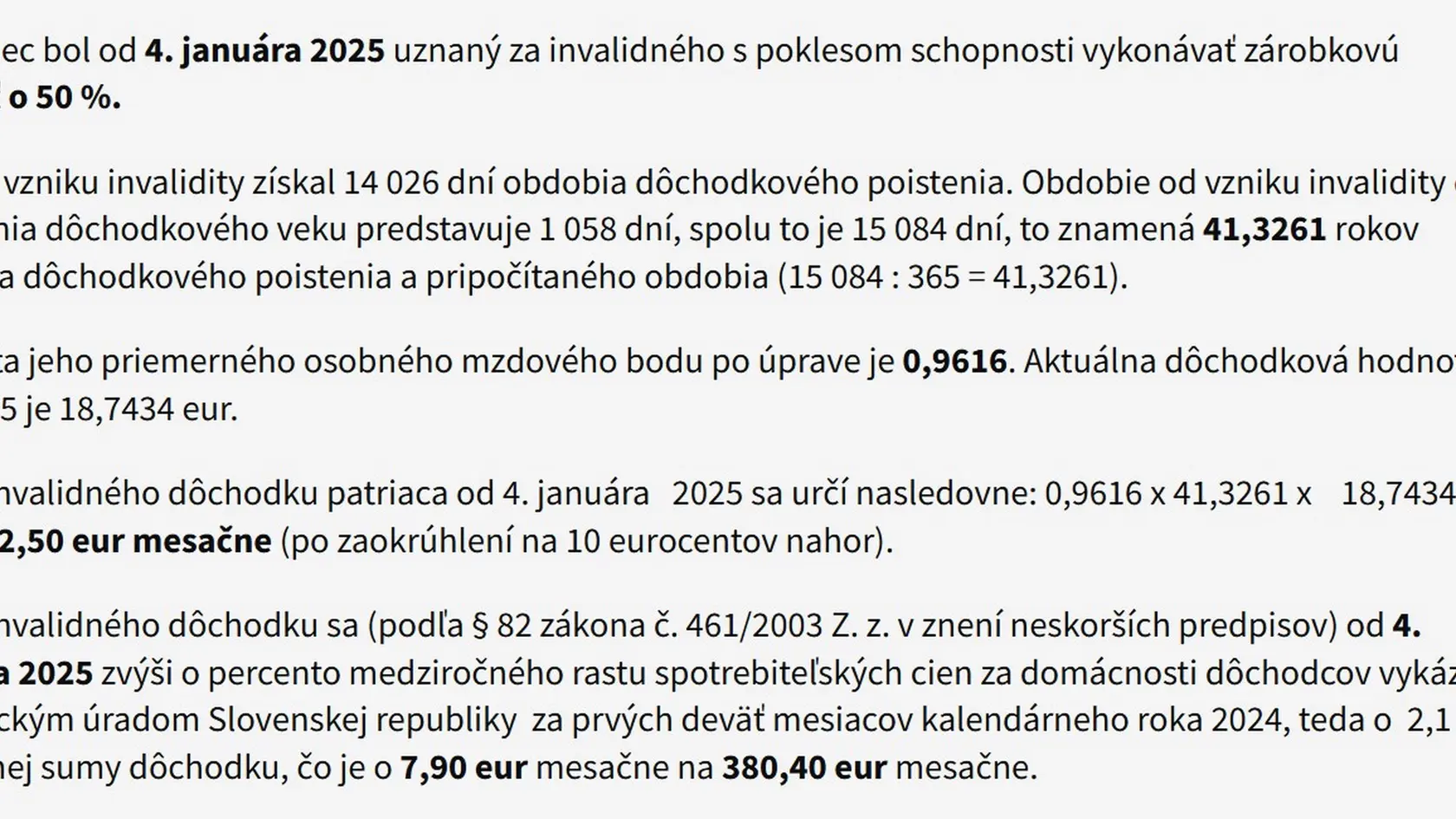 Aká bude suma tejto penzie?