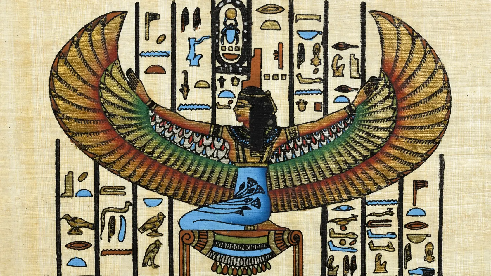 Cleopatra - Egyptian souvenir papyrus