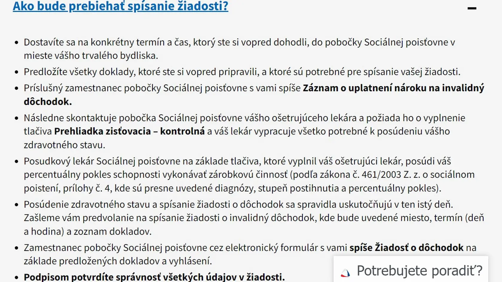 Ako vybaviť invalidný dôchodok?