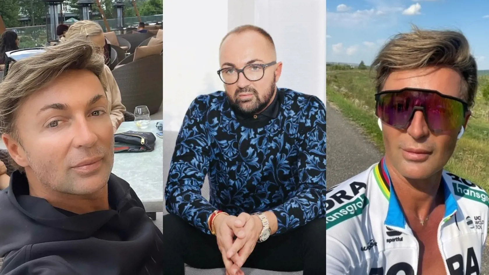Na tejto koláži je vidieť, ako sa Kabrheľ výrazne zmenil. S pôvodnou podobou (v strede) nemá už nič spoločné.