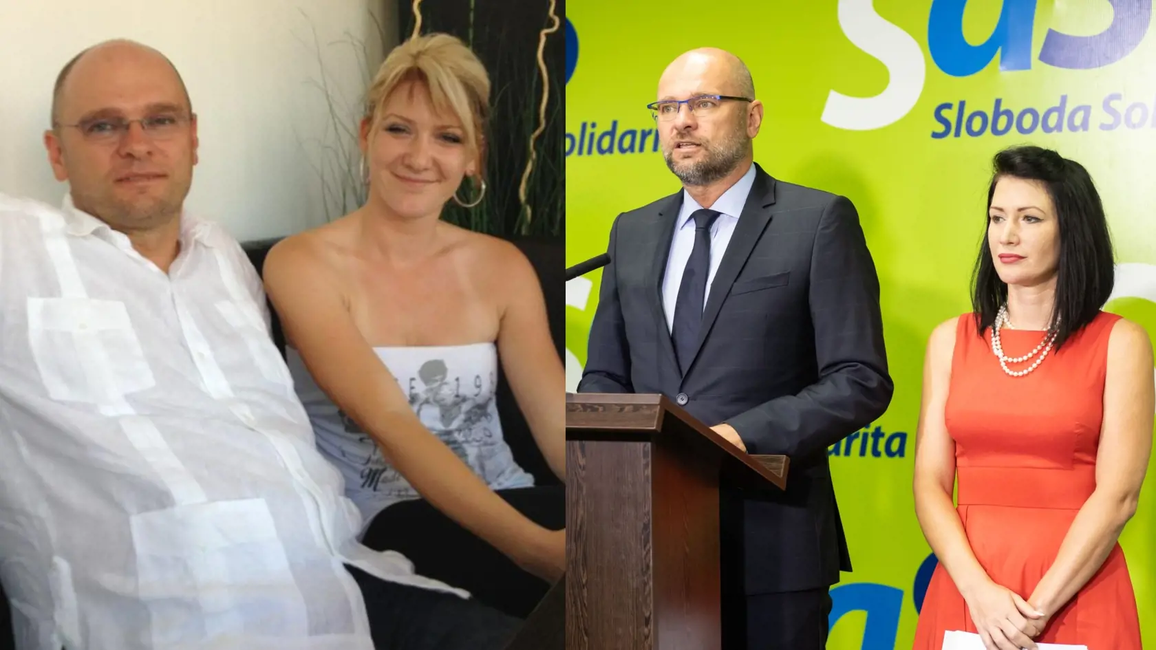 Exkluzívna retro fotka z nášho archívu na ktorej sú zachytení šéf SaS Richard Sulík a jeho kolegyňa Jana Bittó Cigániková. Hlavne v prípade političky je zmena za tie roky výrazná.