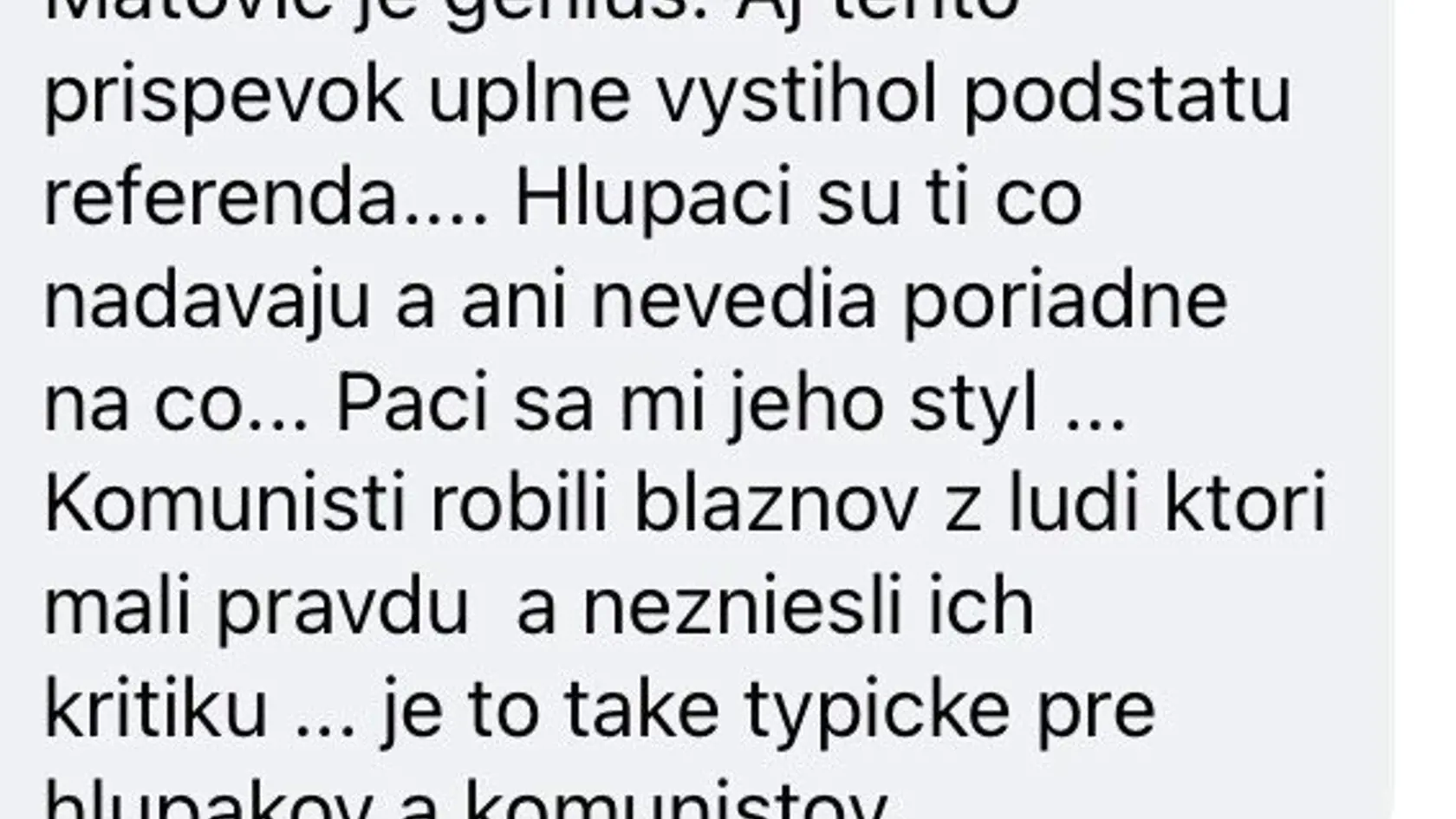 "Vyštengrovať" a zrejme aj pobaviť verejnosť chcel premiér Igor Matovič aj posledným príspevkom v ktorom si uťahoval z opozičného referenda. "Unikol prvý petičný hárok z Referenda za návrat mafie," napísal na sociálnej sieti.  Jeho snaha o humor sa mu však vrátila a to doslova ako bumerang!
