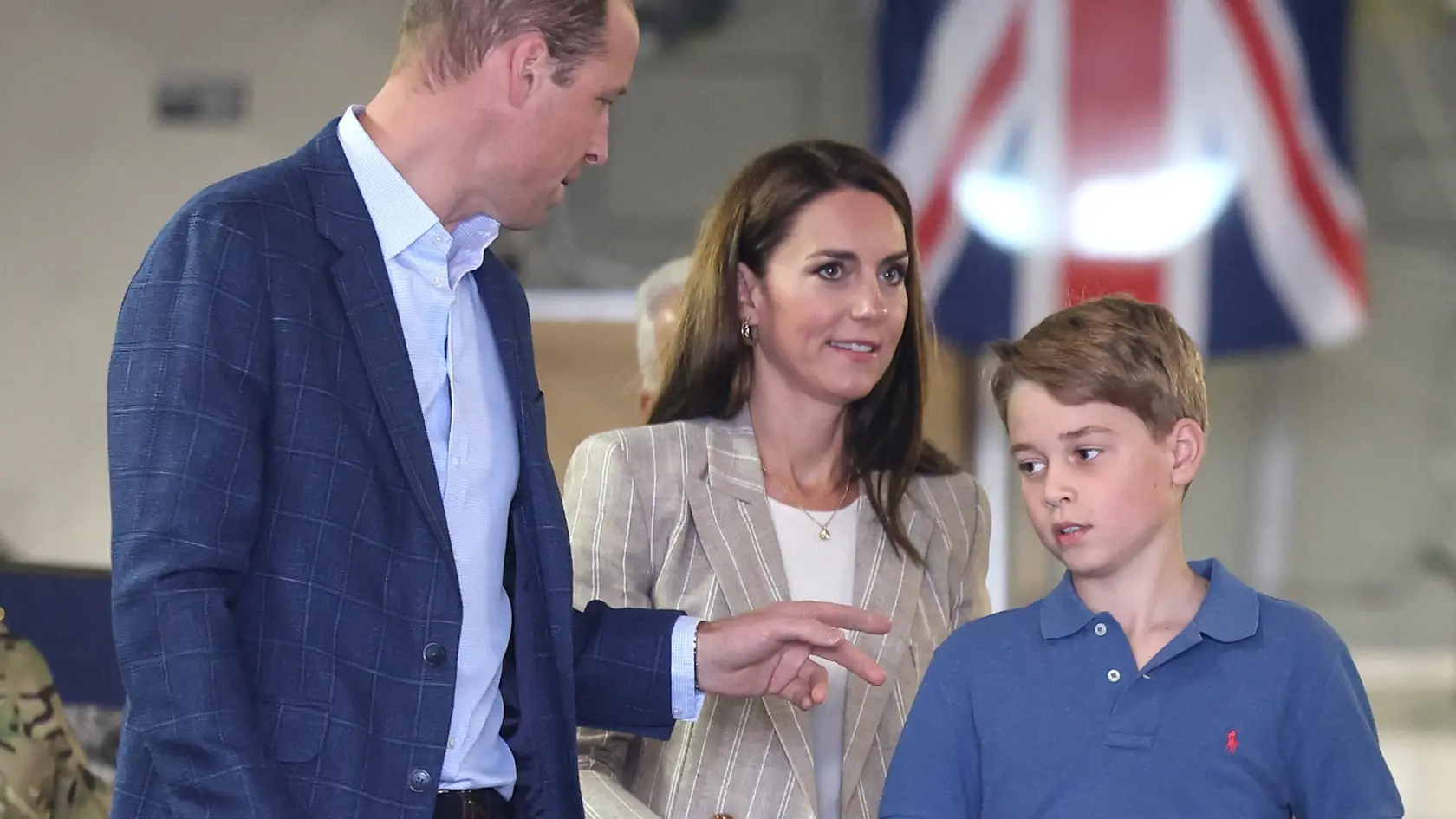 William, Kate a George počas Royal International Air Tattoo 2023