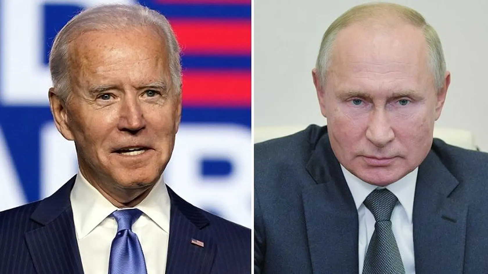 Novozvolený prezident USA Joe Biden a ruská hlava štátu Vladimir Putin