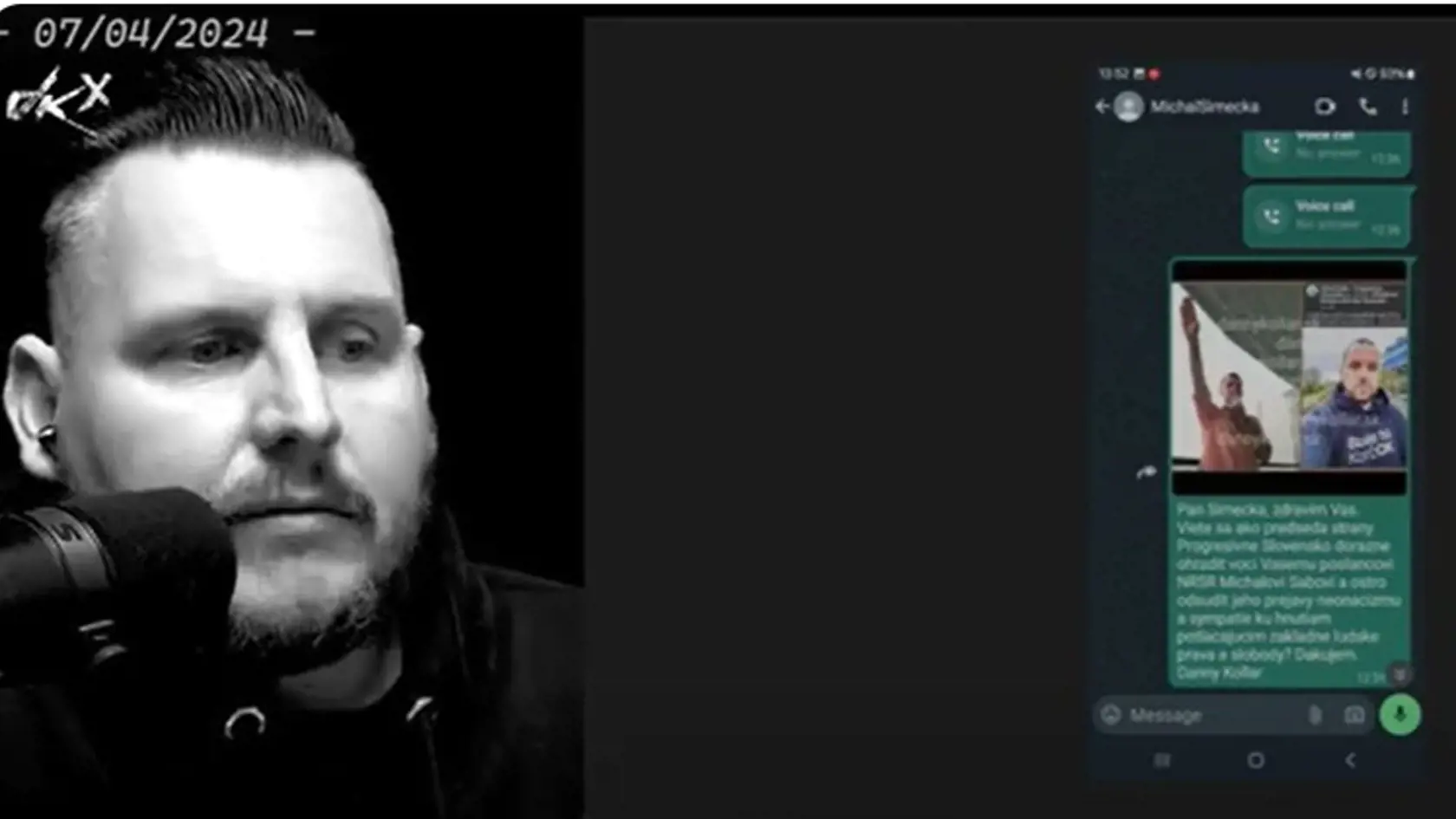 Danny Kollár vo vysielaní