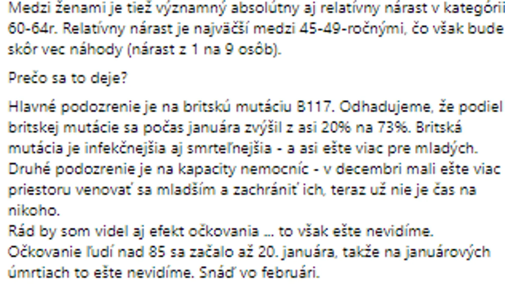 Odborník Martin Šuster naznačuje, že počet úmrtí mladších ľudí začína byť alarmujúci.