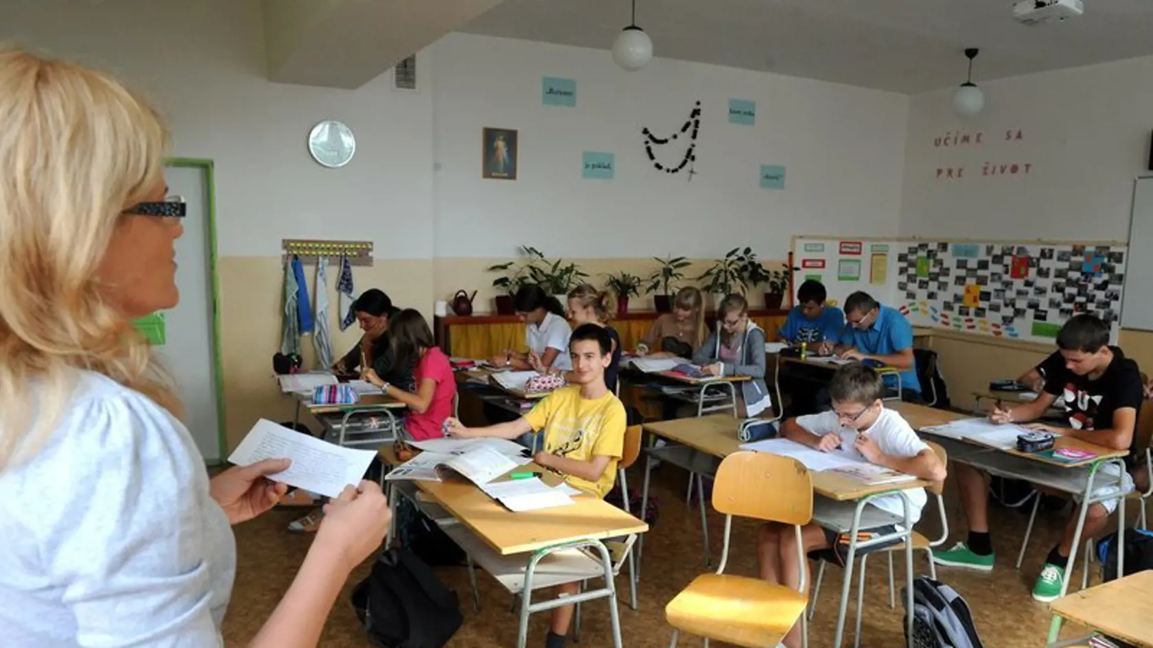 Na ZŠ sv. Cyrila a Metoda na Bernolákovej ulici v Košiciach sa vyučuje aj počas štrajku.