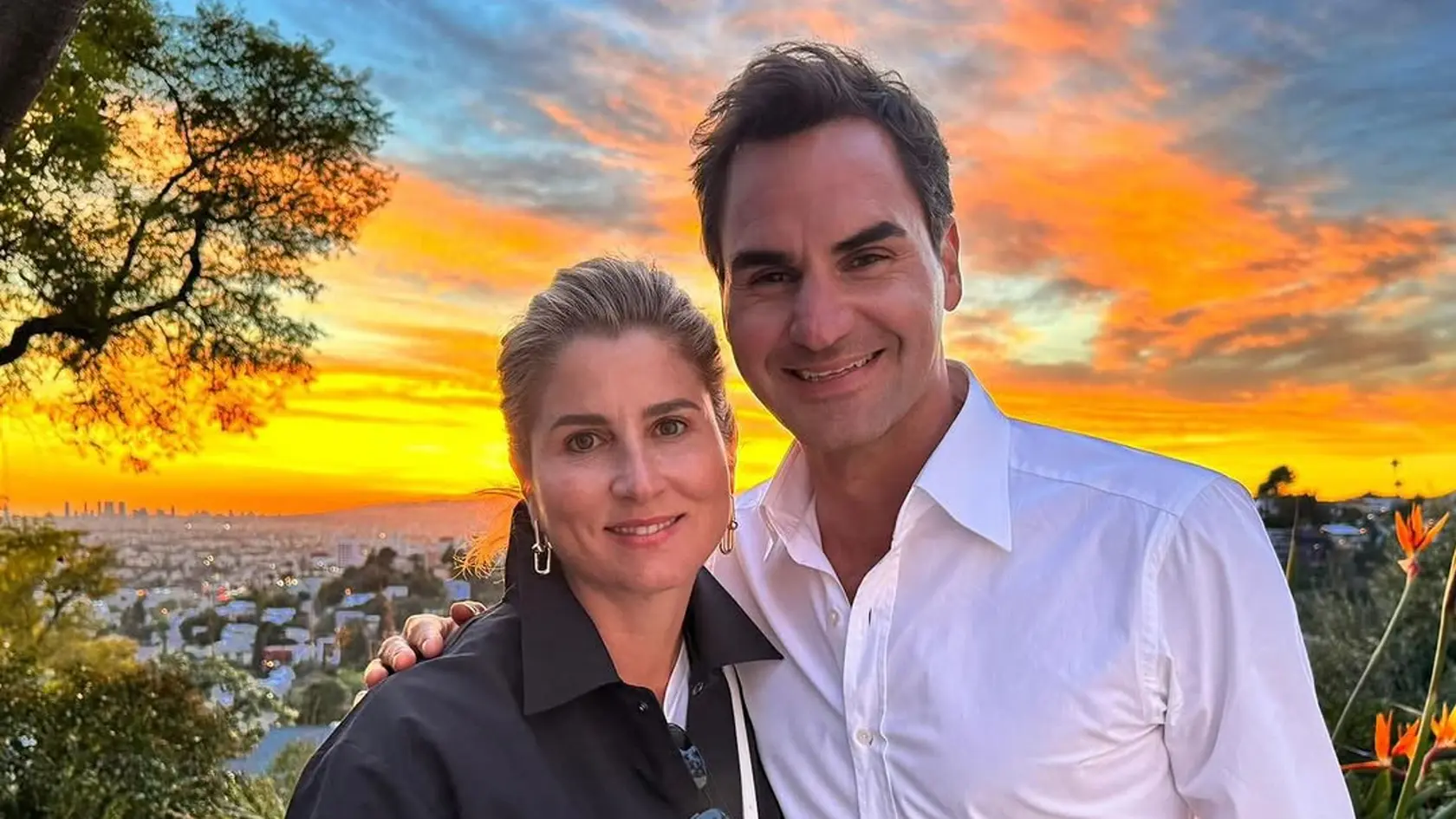 Roger Federer s manželkou Mirkou