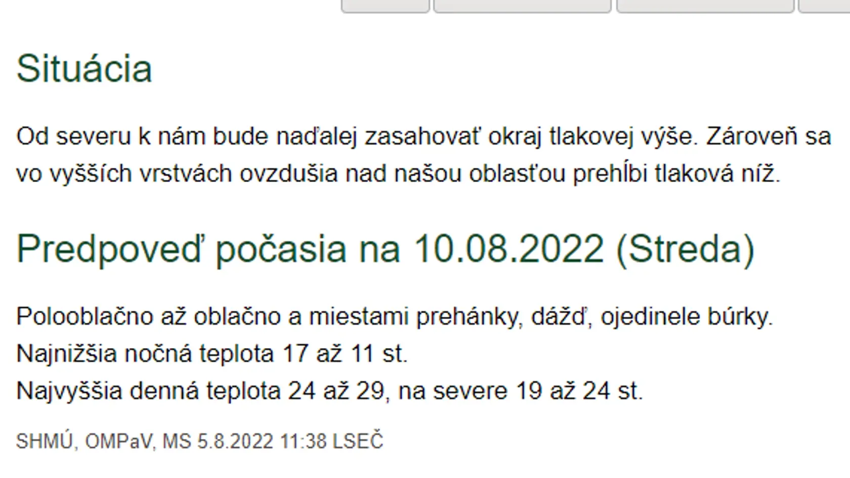 Predpoveď počasia