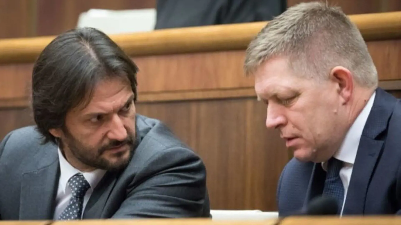 Robert Kaliňák a predseda strany SMER-SD Robert Fico