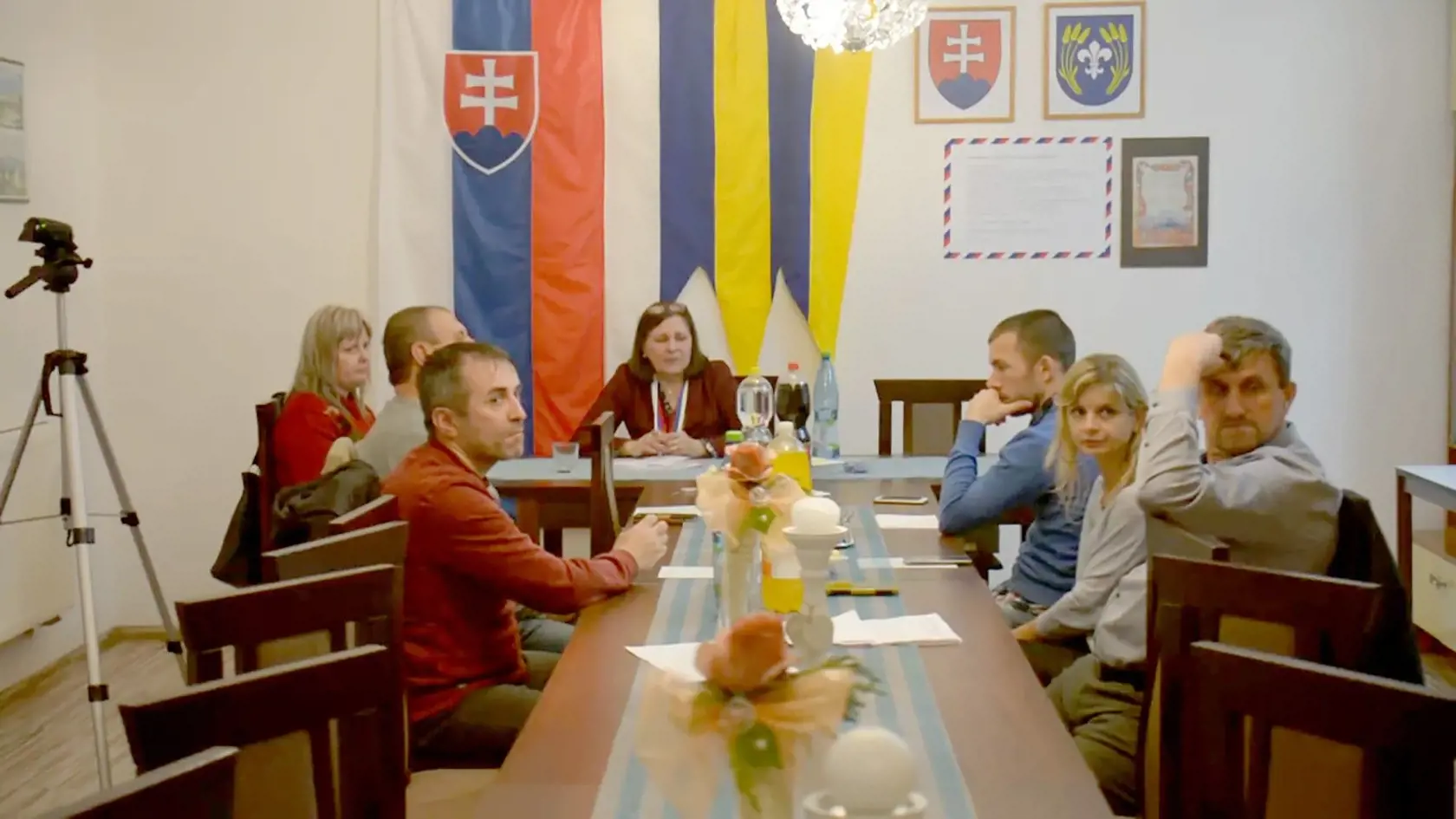 Slávne zasadanie obecného zastupiteľstva v Fekišovciach.